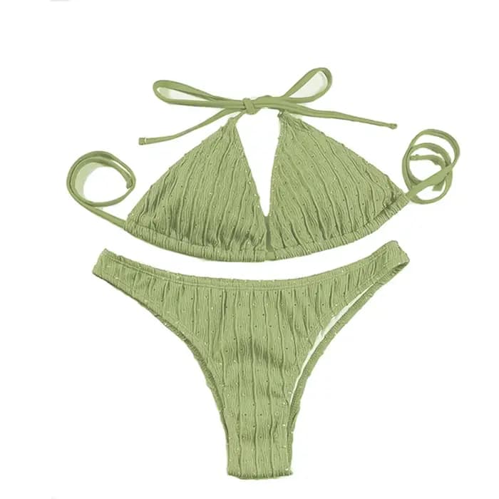 Maillot de bain deux pièces sexy en jacquard pour femme