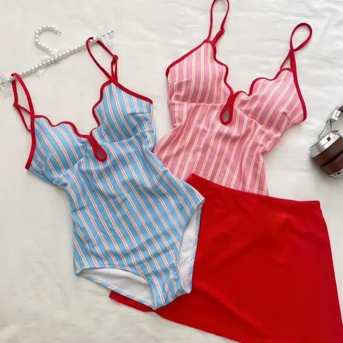 Bikini taille haute Y2K pour femmes