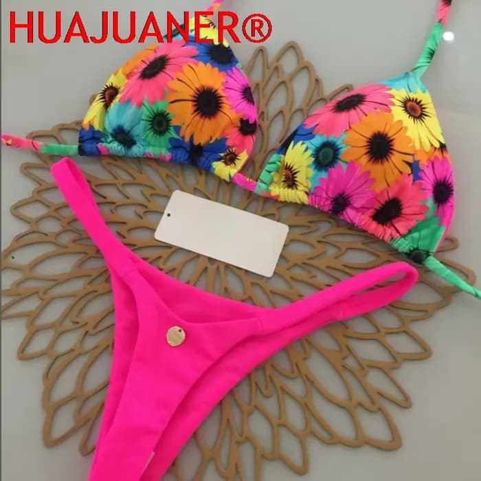 Nouvel ensemble bikini sexy pour femme 2026 – Maillot de bain brésilien string pour vacances à la plage