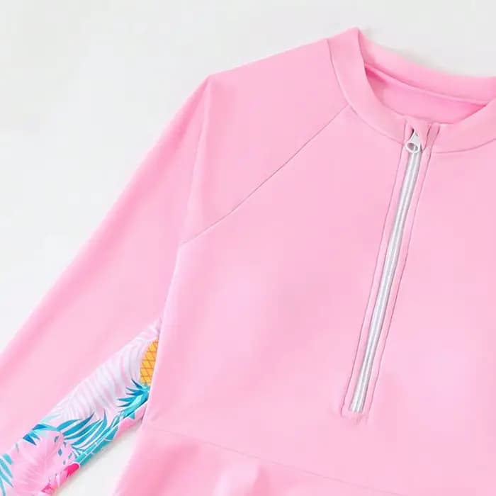 Maillot de bain deux pièces pour filles 2026 avec pantalon imprimé