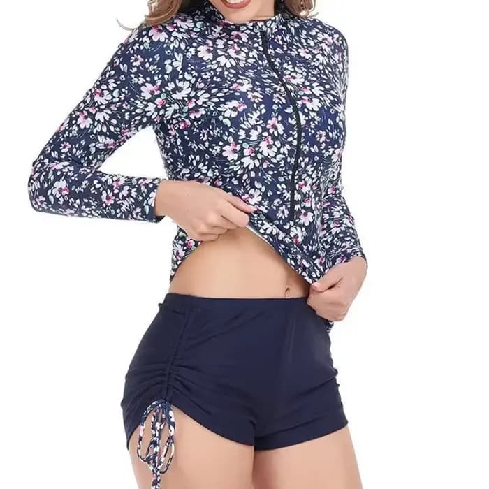 Grands maillots de bain à manches longues pour le surf Tankini