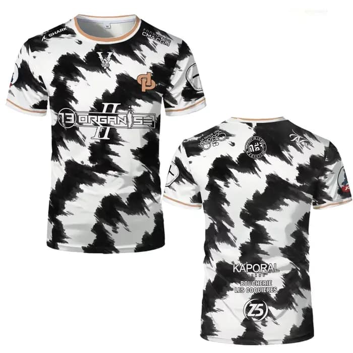 Nouveau maillot JUL Marseille Rap imprimé sur toute la surface 13 - T-shirt de sport respirant à séchage rapide pour hommes, pour les loisirs en plein air, l'entraînement en équipe, les vêtements de f