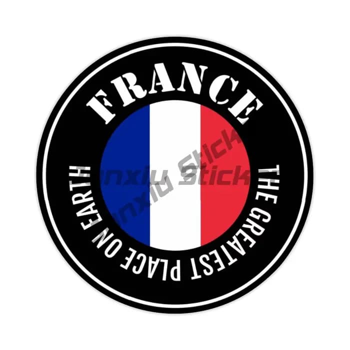 Autocollants de chiffres de drapeau de France, étiquette étanche de la tour Eiffel de Cannes, Paris, JDM, pour pick-up, camping-car, ordinateur portable, accessoires en PVC