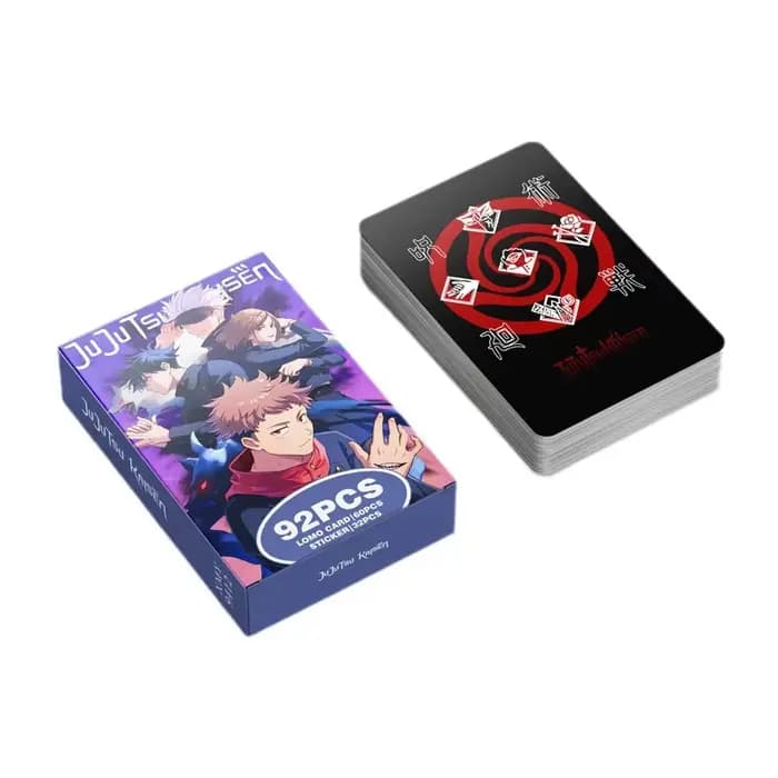 Carte postale Anime Haikyuu Lomo, jouet Demon Slayer Genshin Impact, cartes de Collection avec autocollants, cadeau d'anniversaire