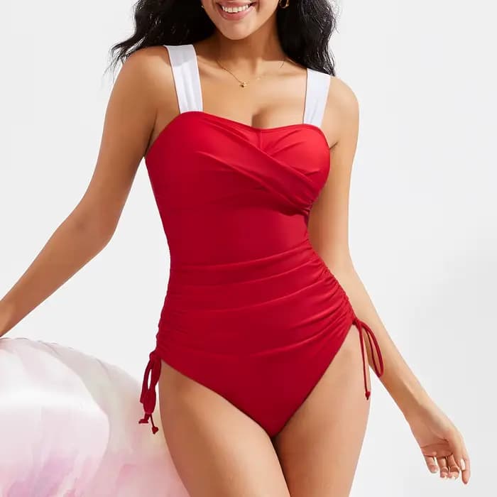 Maillot de bain une pièce sexy d'été grande taille push-up pour femme