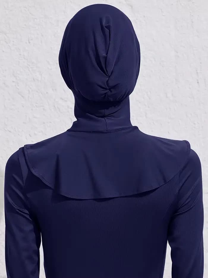 Hijab de bain musulman d'été pour femmes, Turban instantané, conception de cou étendu, séchage rapide