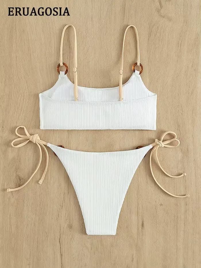 Bikini côtelé sexy pour femmes