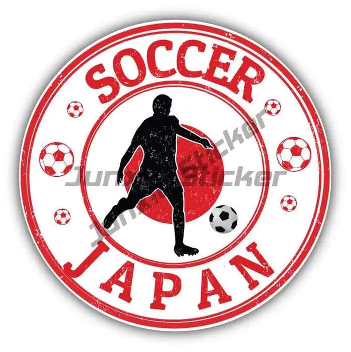 Carte du Japon Vinyle Autocollant pour Voiture, Timbre de Football, Style Autocollant, Accessoires pour Fenêtre, Pare-Choc, Camion