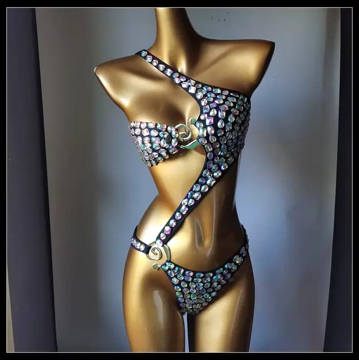 2025 nouvelle mode maillot de bain bar bikinidiamond bikini barre de cristal