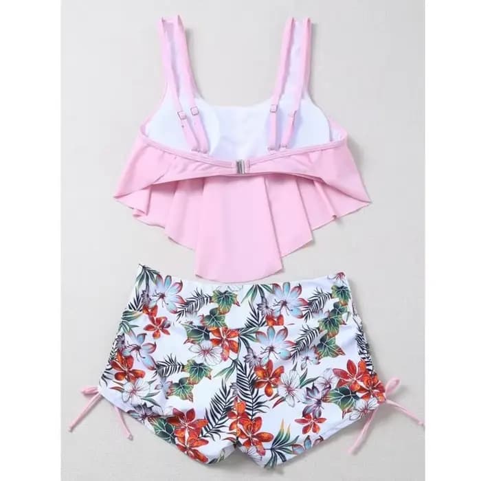 Été volants maillots de bain Tankini ensembles maillot