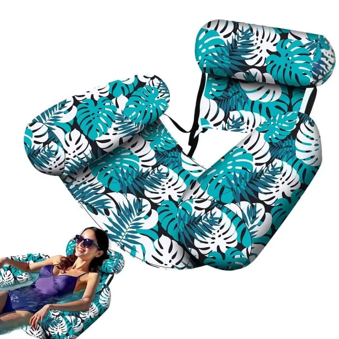 Chaise longue gonflable pour adultes avec accoudoirs