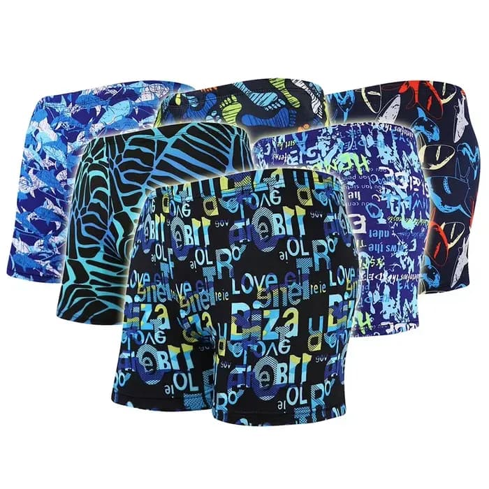 Slip de bain pour adultes, imprimé multicolore, respirant, pour hommes, maillot de bain d'été, séchage rapide, short de plage, trempage, printemps chaud