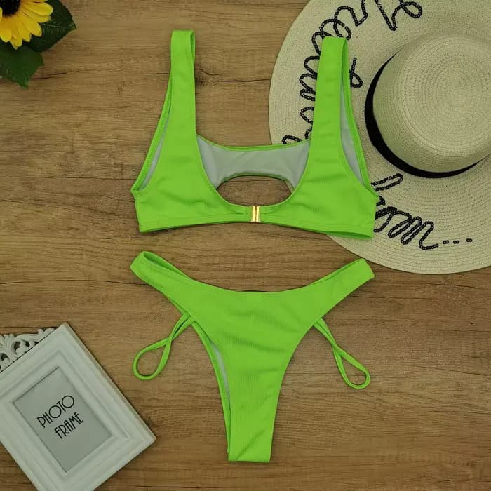 Maillot de bain Sexy couleur néon