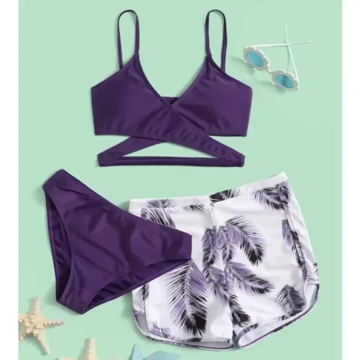 Maillot de bain trois pièces pour femme