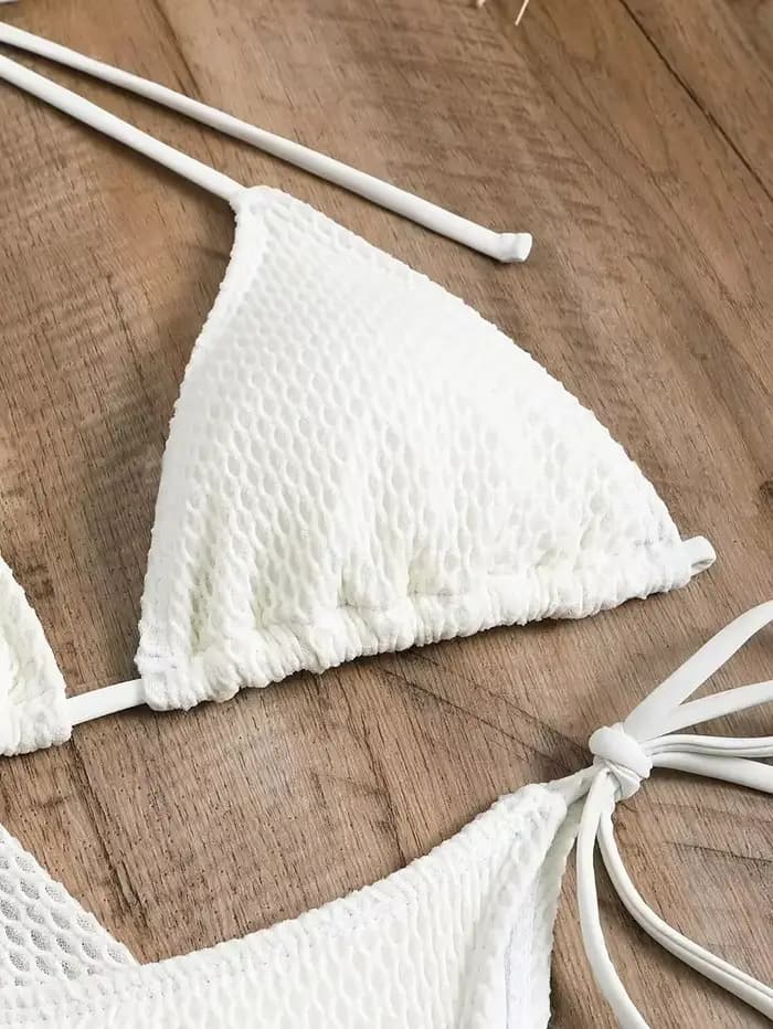 Solide Sexy Bikinis femme maillots de bain femmes quatre pièces