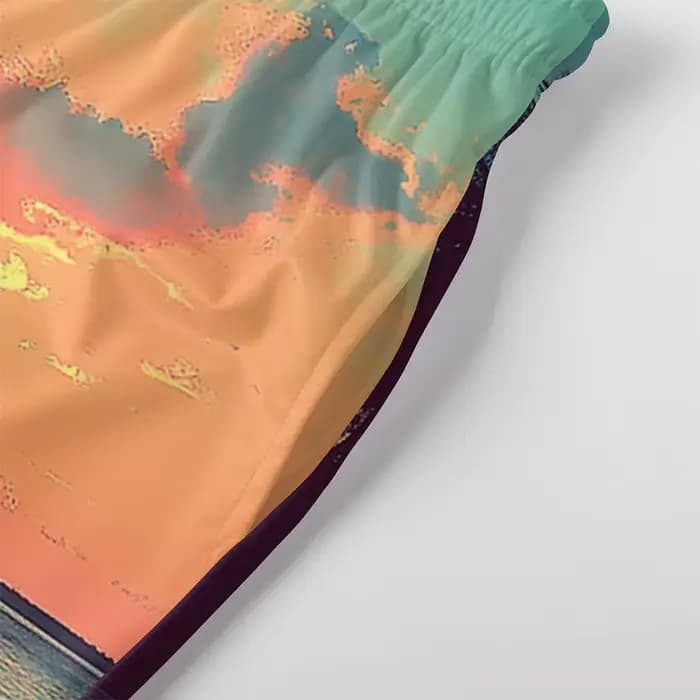 Short de plage hawaïen imprimé palmier Tropical pour hommes, décontracté, confortable, vue sur l'océan, fête sur la plage, bas de vêtements de plage d'été