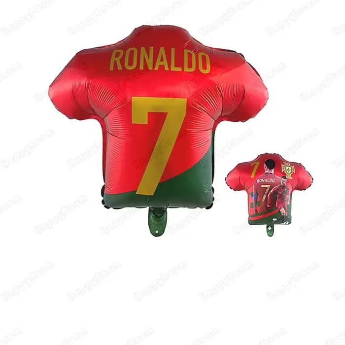 Ballons en aluminium motif maillot de football de dessin animé, ensemble de décoration pour fête d'anniversaire sur le thème du football, accessoires photo pour fête