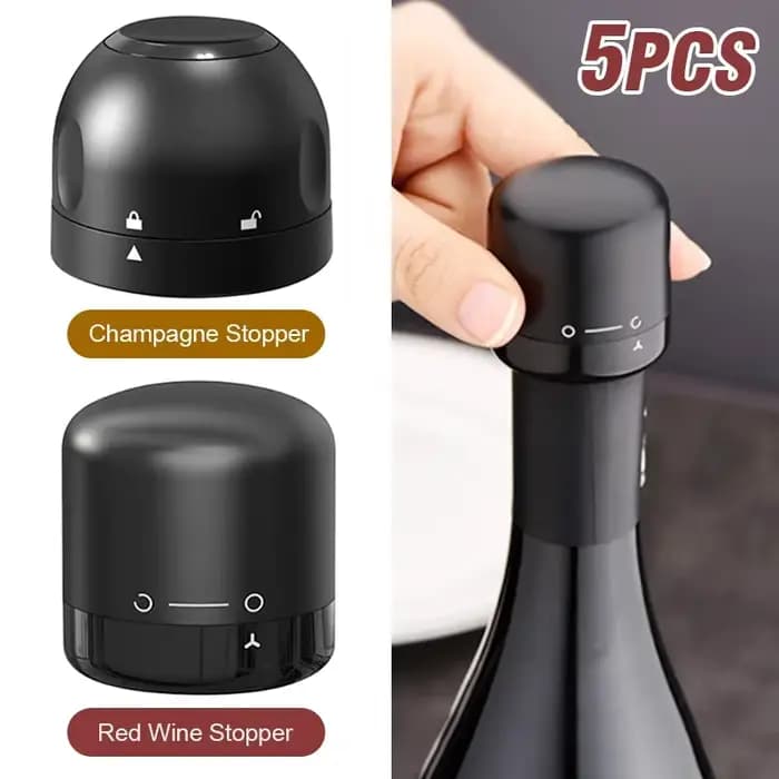 Bouchon de bouteille de vin scellé sous vide, bouchon de Champagne anti-fuite et bouchon de bouteille fraîche, bouchons de vin, accessoires de Bar, fournitures