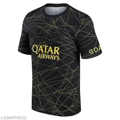 Maillot de football Paris Saint-Germain noir et or pour hommes NEYMAR JR 10, t-shirt de football à manches courtes à séchage rapide, uniforme d'entraînement sportif