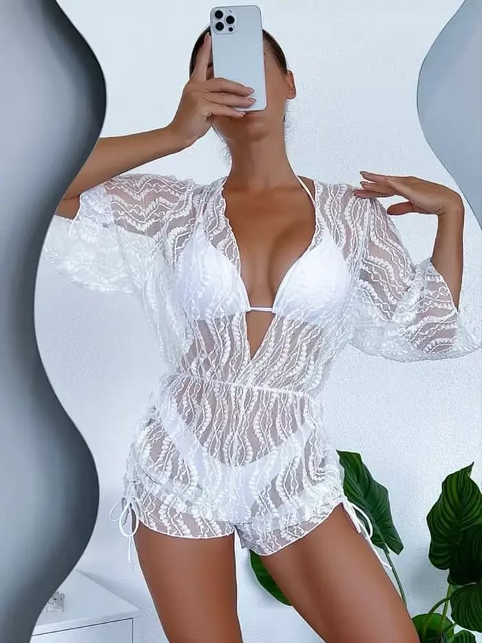 Maillot de bain en dentelle amissié pour femmes