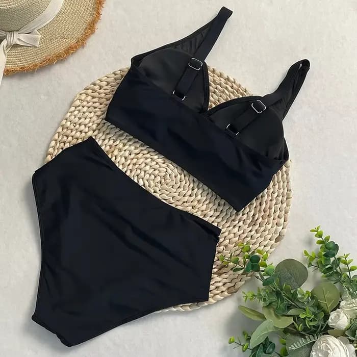 Maillot de bain dames femmes taille haute Bikini ensembles sport deux pièces maillots