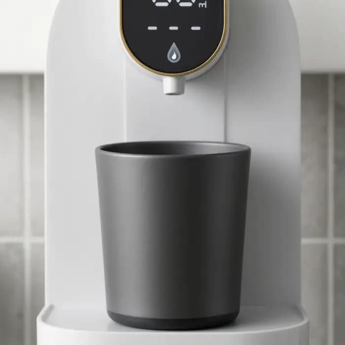 Distributeur automatique de bain de bouche avec compartiment pour gobelet, dispositif de distribution mural pour usage domestique dans la salle de bain, rechargeable par USB, 600 ml