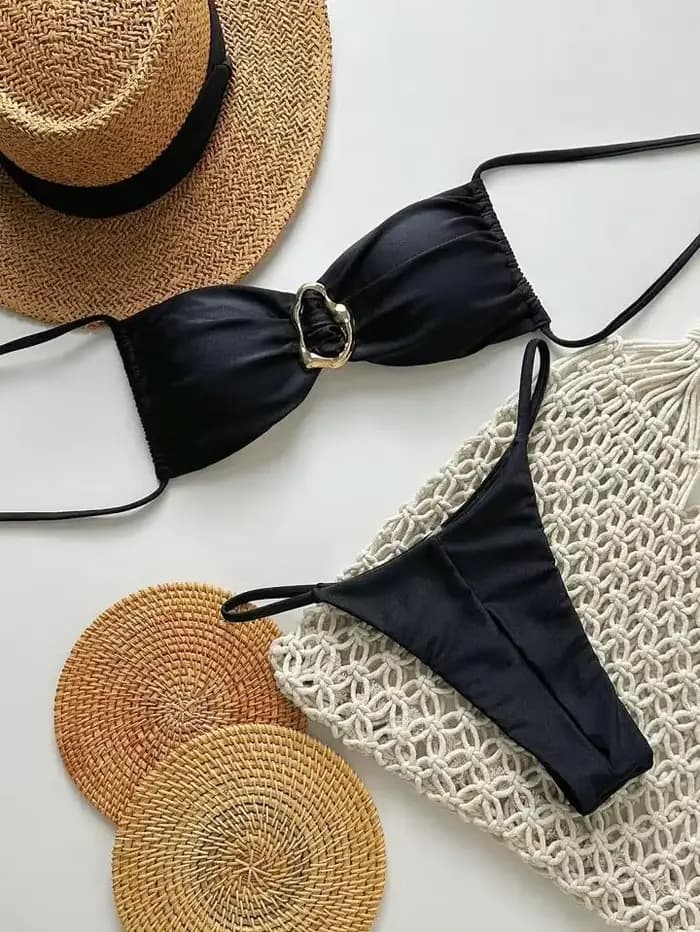 Circyy Bikini ensemble femmes Sexy maillot de bain deux pièces dos nu