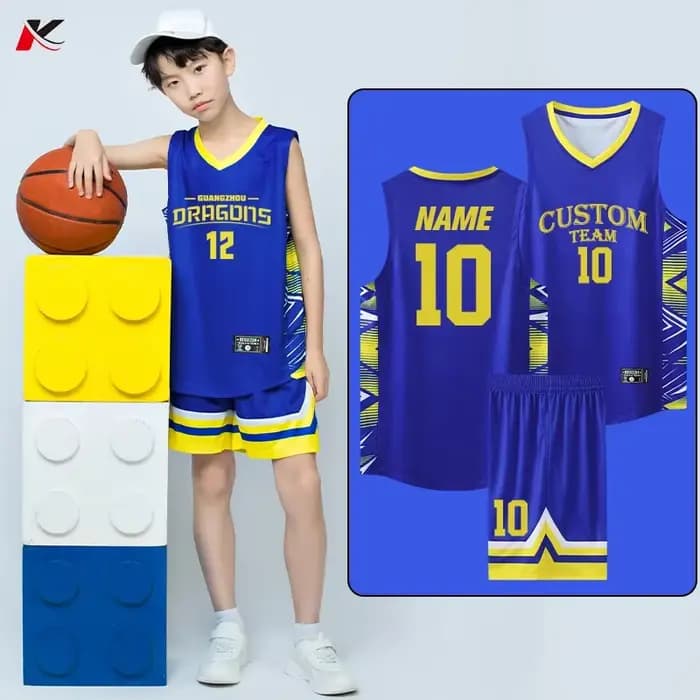 Ensemble d'uniforme de basket-ball à séchage rapide, chemise de basket-ball personnalisée de haute qualité pour enfants, vêtements respirants pour garçons, bon marché, 309
