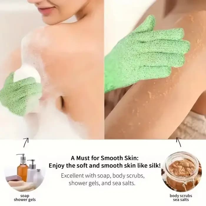 2 pièces/paire bain pour Peeling gant exfoliant