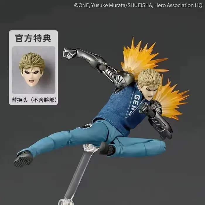 Nouvelles figurines d'action anime Ko Genos Kaiyodo Revoltech Yamaguchi One Punch Man, modèle articulé, statue, jouets, cadeaux