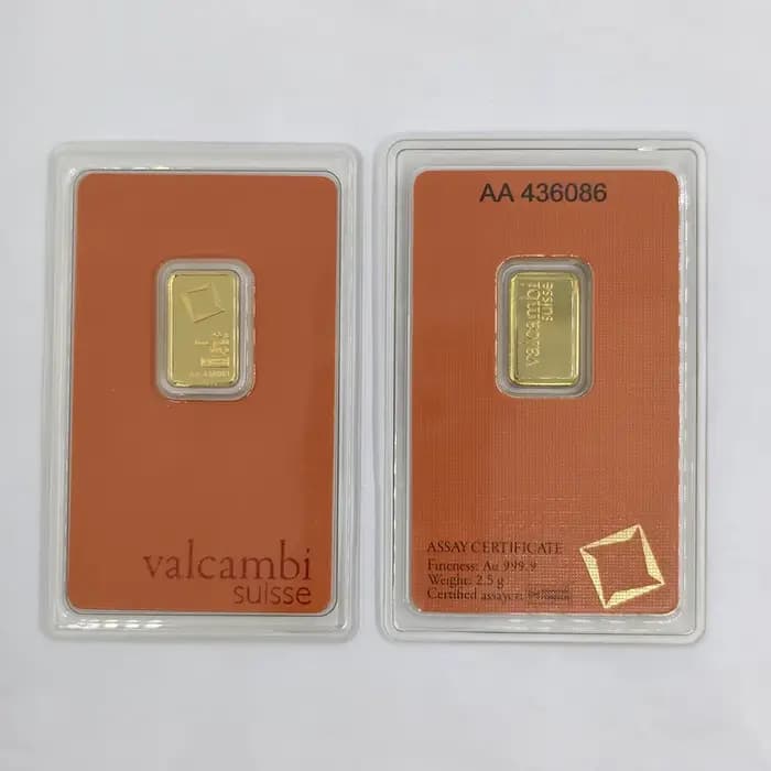 Orange 5g 20g 100g Barre plaquée or VB de haute qualité, non magnétique, lingot plaqué or, emballage scellé, objets de collection, cadeau d'affaires