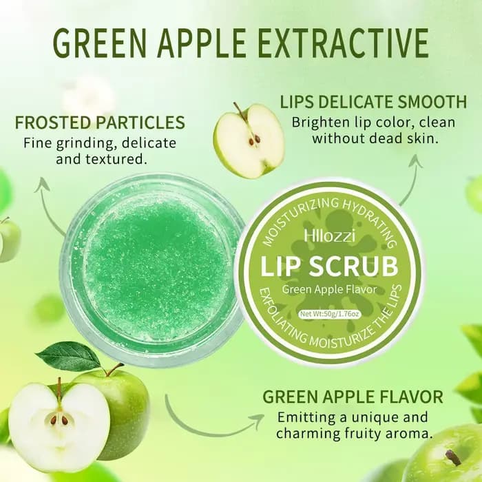 Noix de coco, pomme verte, pastèque gommage pour les lèvres exfoliant nettoyage en profondeur hydratant cadeau féminin soin hydratant