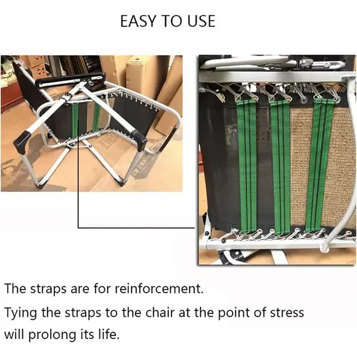 Nouvel ensemble de 6 cordes élastiques de remplacement pour chaise longue