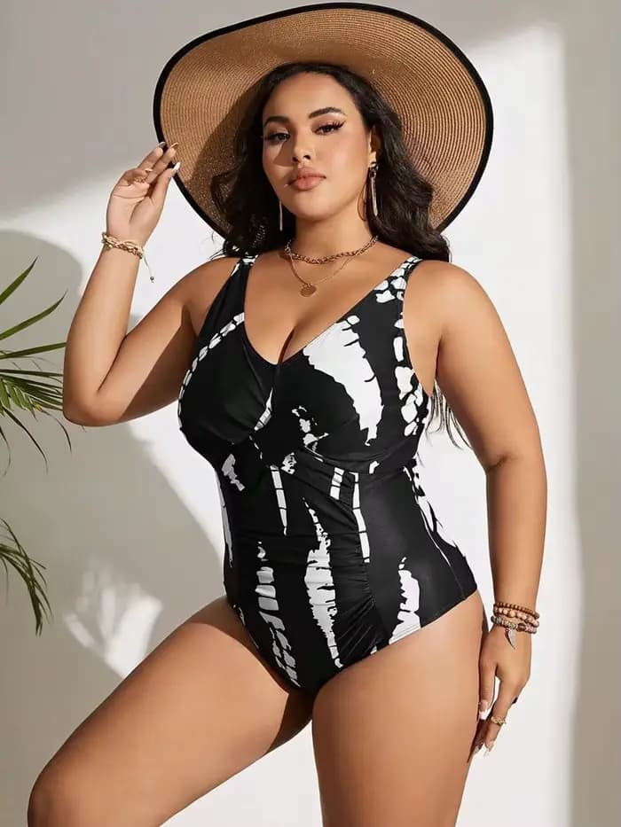 Grande taille maillot de bain femme une pièce Bikini Push Up 2024