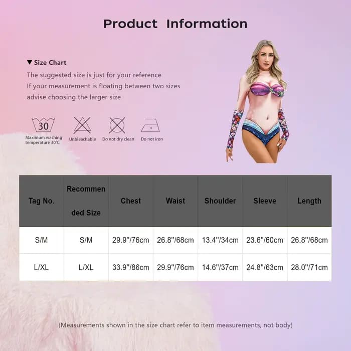 Maillot de bain une pièce sirène pour femme