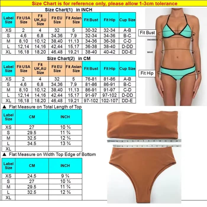Ensemble Bikini Maillot De Bain D'été Biquini Sexy Plage