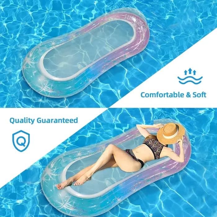 Chaise longue gonflable pour piscine adulte