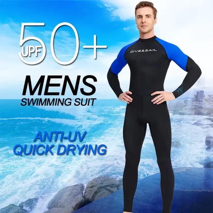 Combinaison de natation à manches longues pour hommes