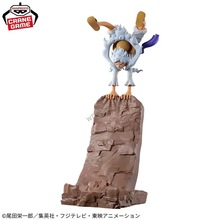 Bandai One Piece : combattre la vie! Monkey D. Luffy - Gear 5 Support pour téléphone Gfigurine fonctionnel/Boîte de rangement/Porte-stylo conteneur