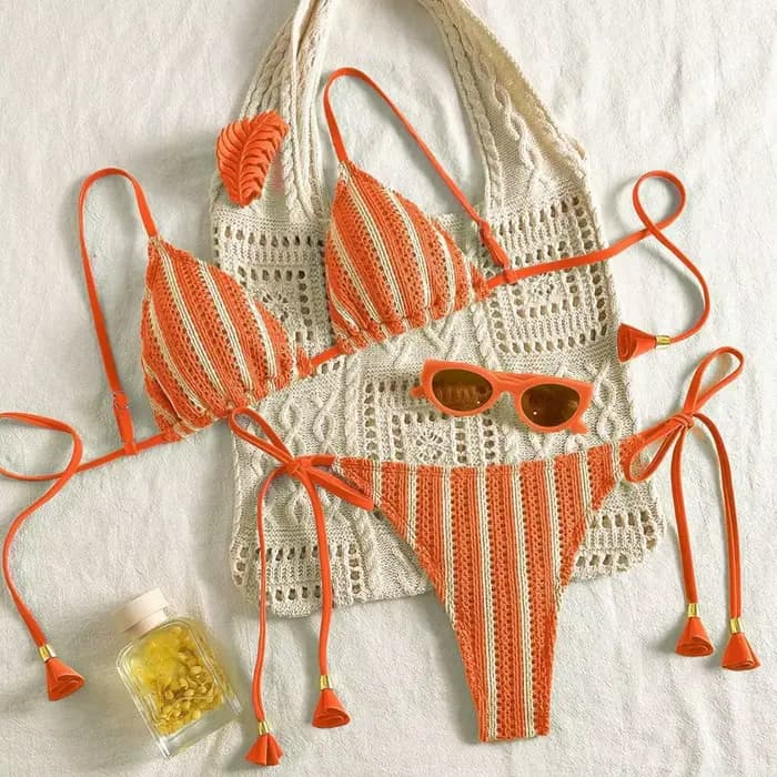 Nouveau Bikini côtelé maillot de bain femme maillots