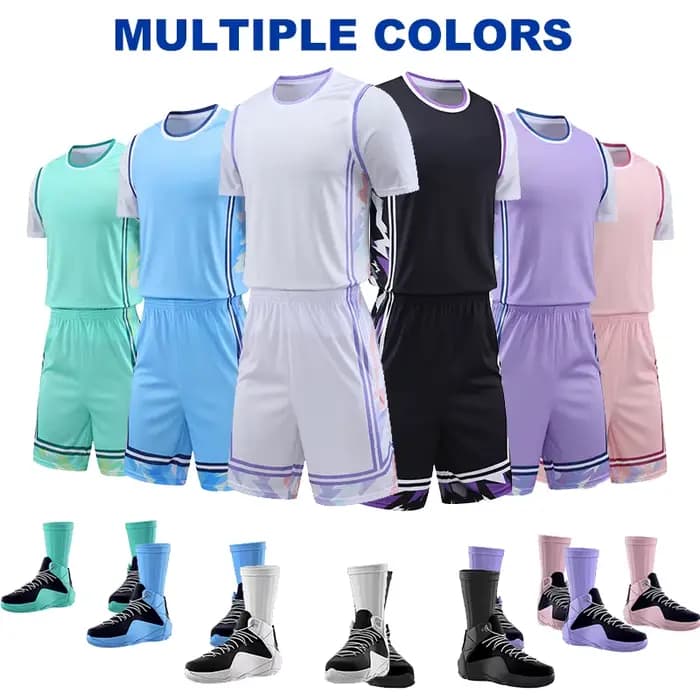 Ensembles de maillots de basket-ball personnalisés pour filles, uniforme de basket-ball féminin à séchage rapide, chemise de basket-ball d'équipe respirante pour femmes, vente en gros, 281