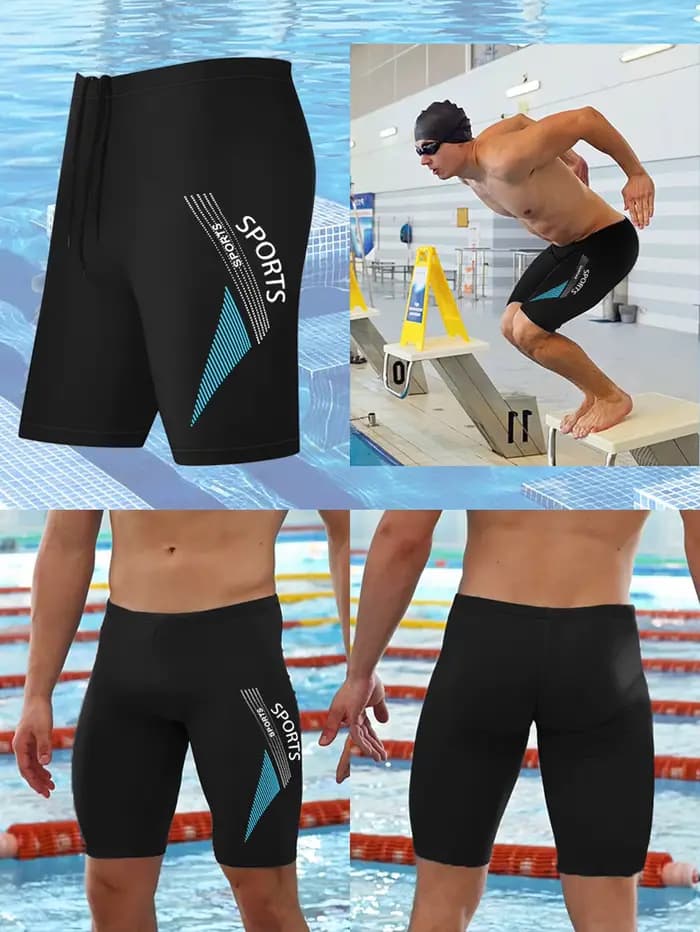 Shorts de bain pour hommes avec imprimés sportifs