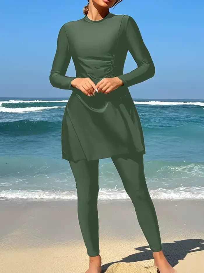Maillot de bain à manches longues pour femme 2026