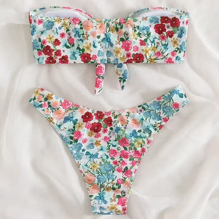 Maillot de bain Bandeau imprimé Floral
