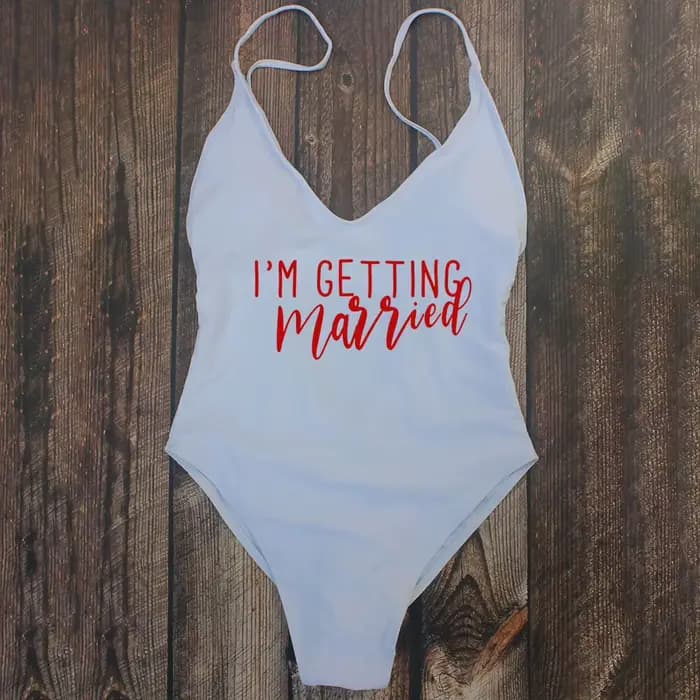 S-XL rembourré mariées maillot de bain Bachelorette fête femmes se marier maillots