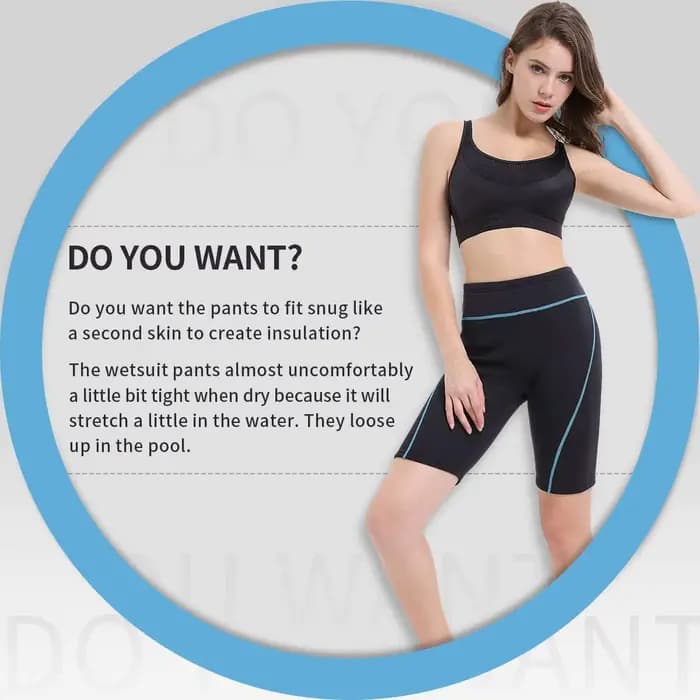 Short de plongée en néoprène pour femmes