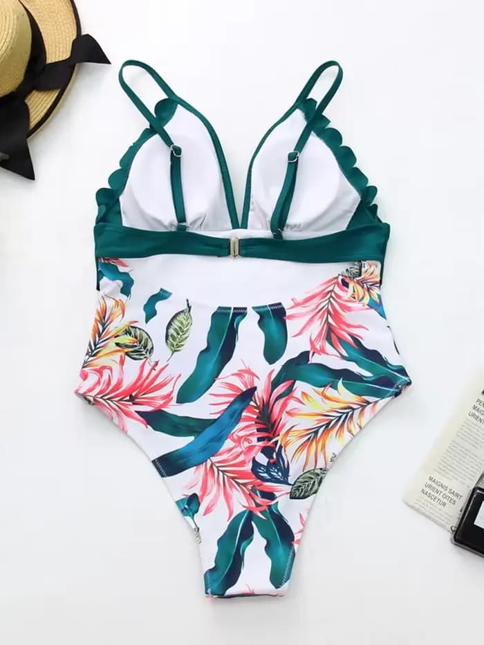 Maillot de bain une pièce taille haute