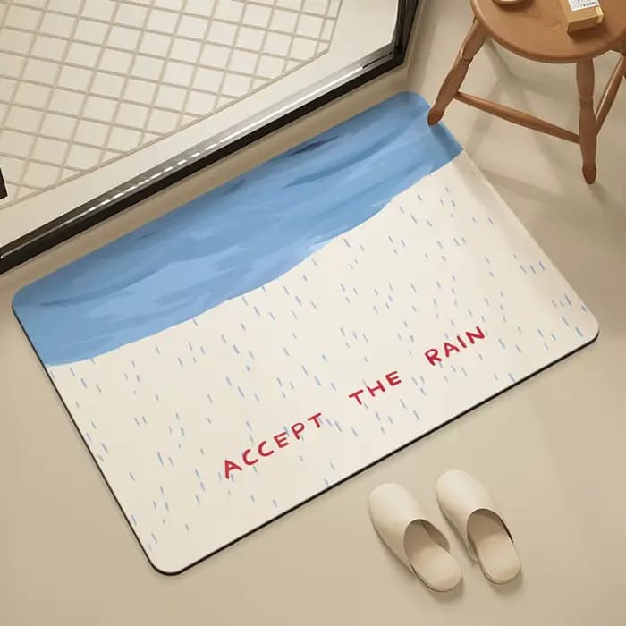 VIKAMA carrelage de salle de bain tapis de douche anti-dérapant absorbant l'eau tapis de zone de douche amusant Inspiration tapis décoratif décor à la maison