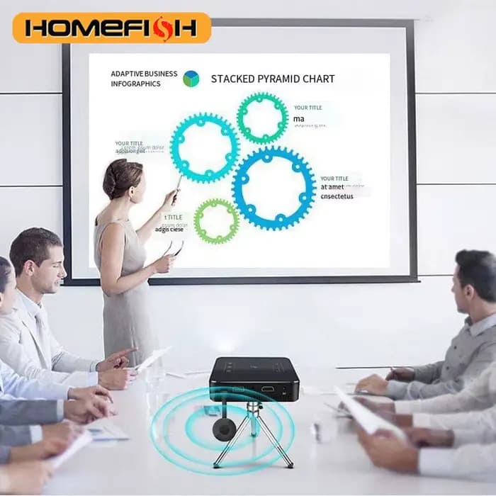 Projection HD sans fil multi-appareils : téléphone mobile connecté à la télévision, projection HD 1080P, ordinateur, iPad, projecteur d'écran en direct Wi-Fi