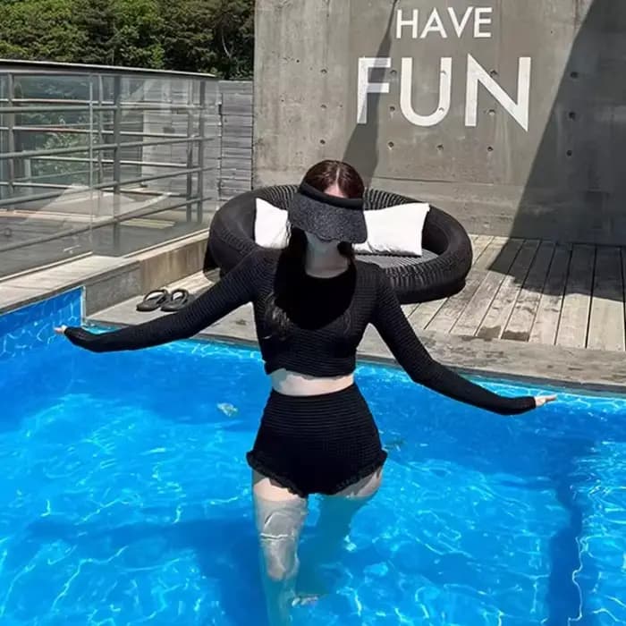Maillot de bain conservateur à manches longues pour femme